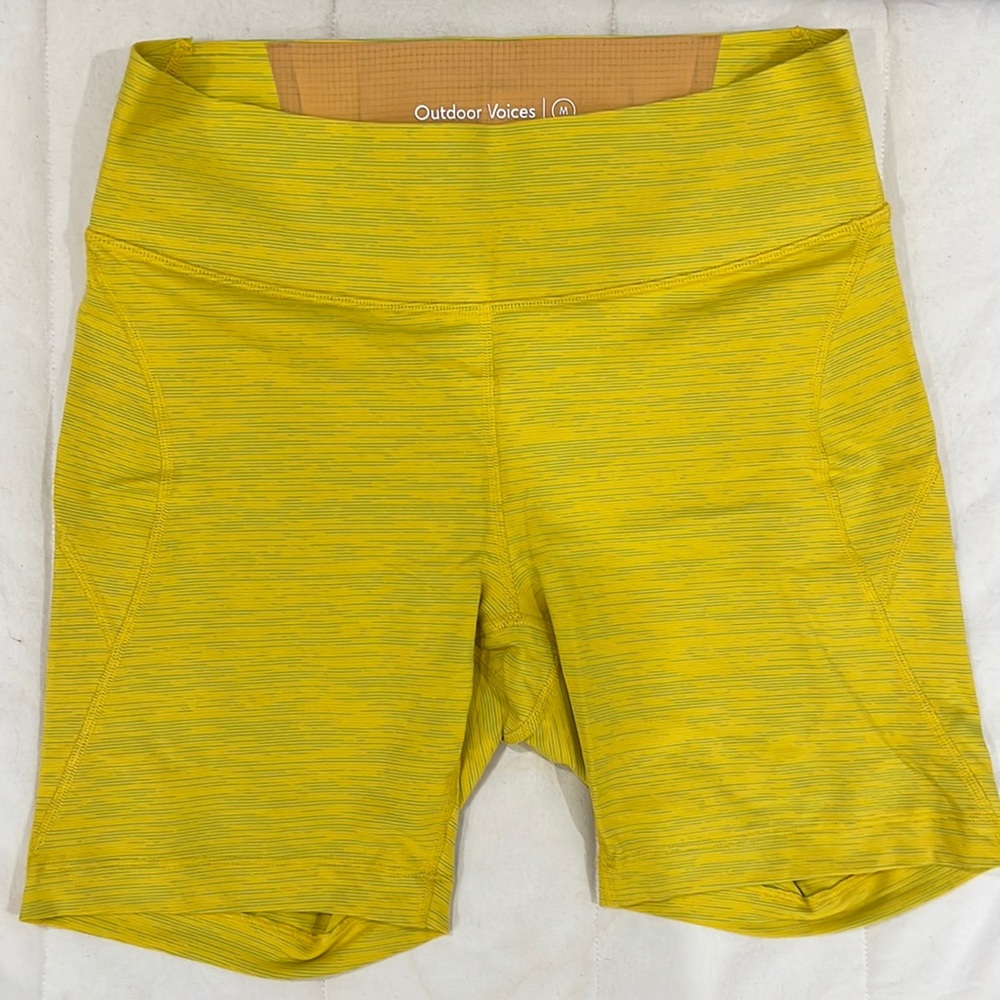 Outdoor Voices Tech Sweat Biker Shorts - Size M